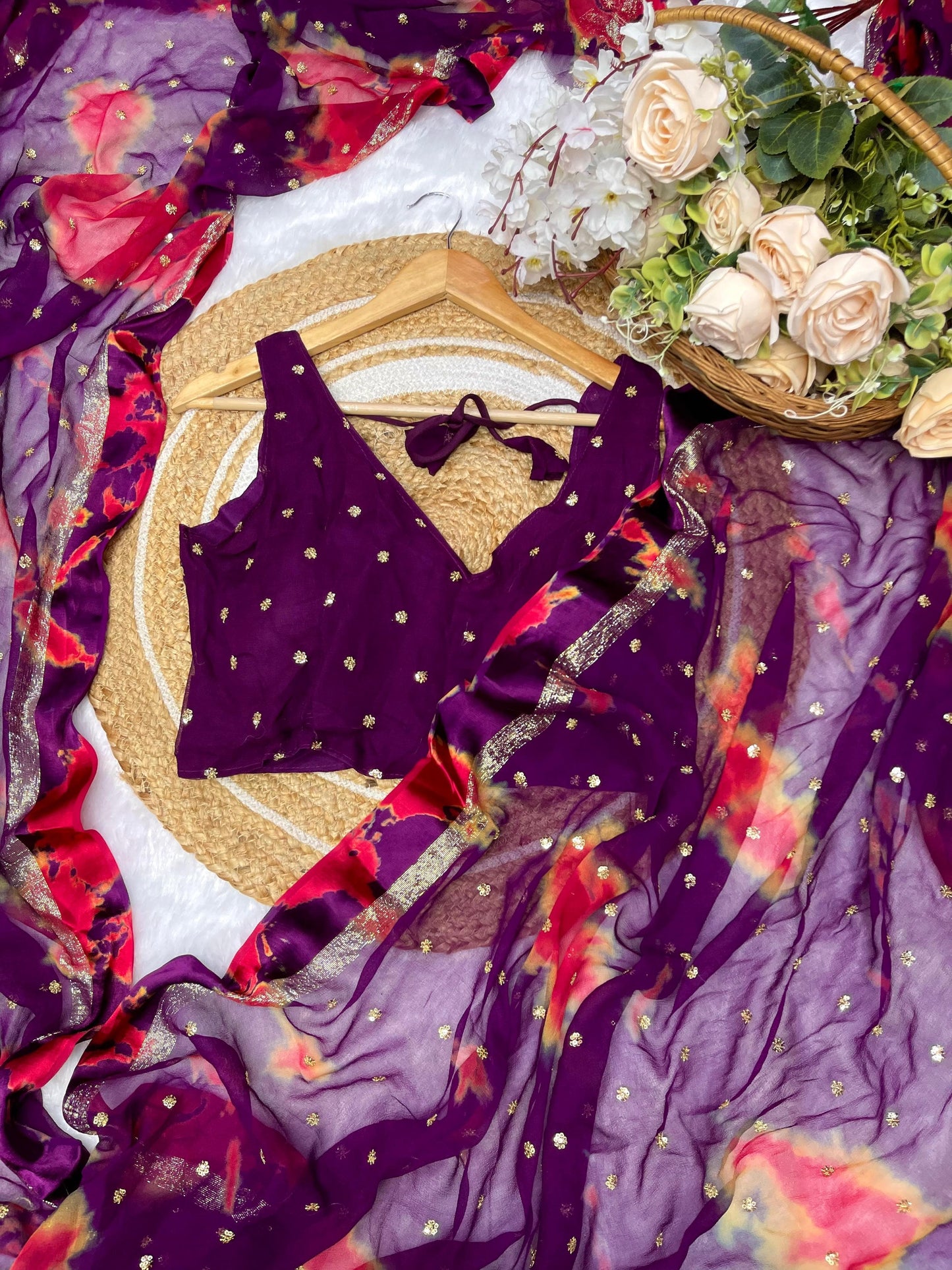 Cocktail party wear sarees with sleeveless blouses