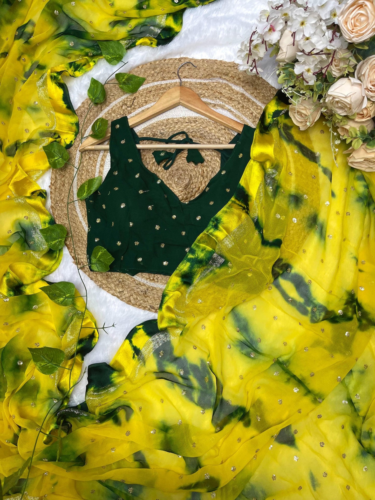 Cocktail party wear sarees with sleeveless blouses