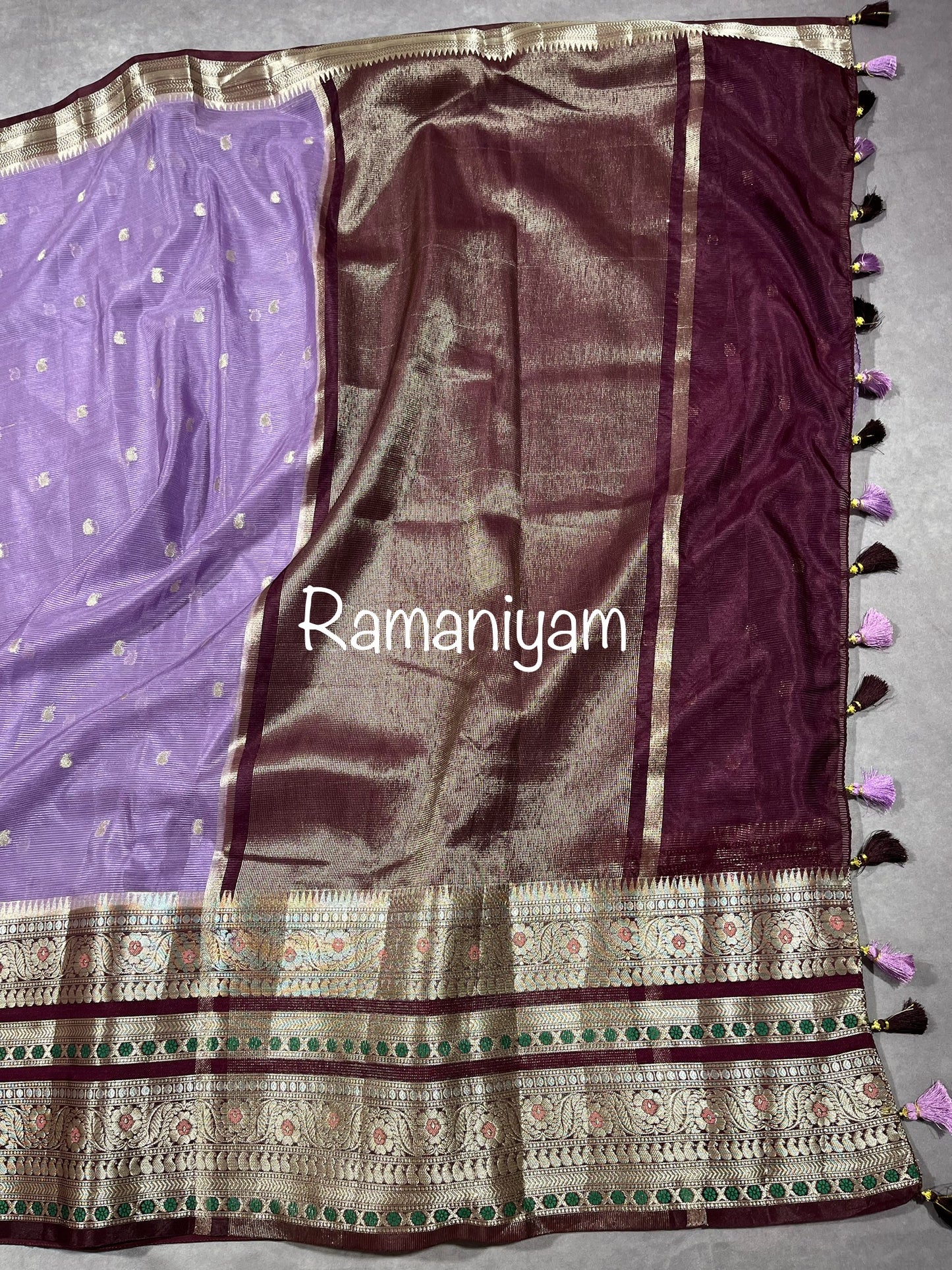 Lavander Kanchi Kota saree