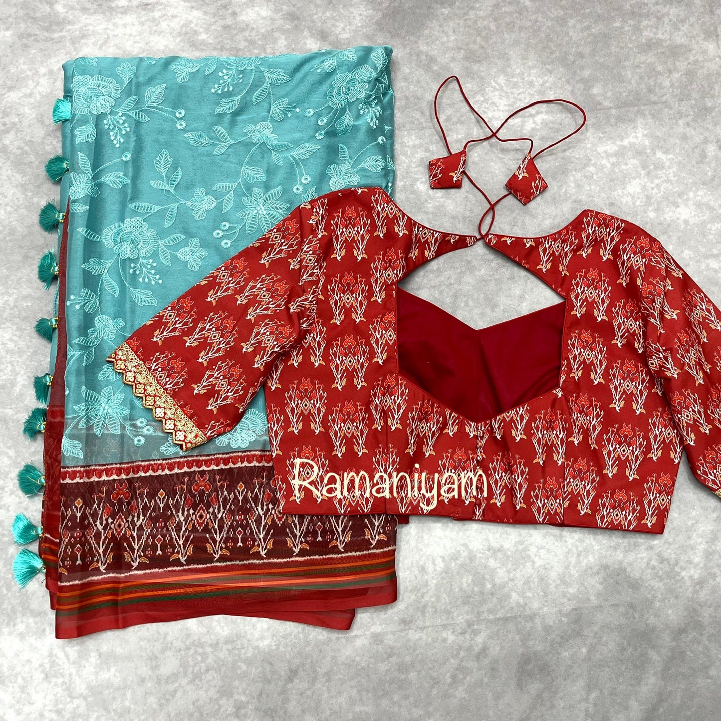Patola Chikankari smooth georgette sarees