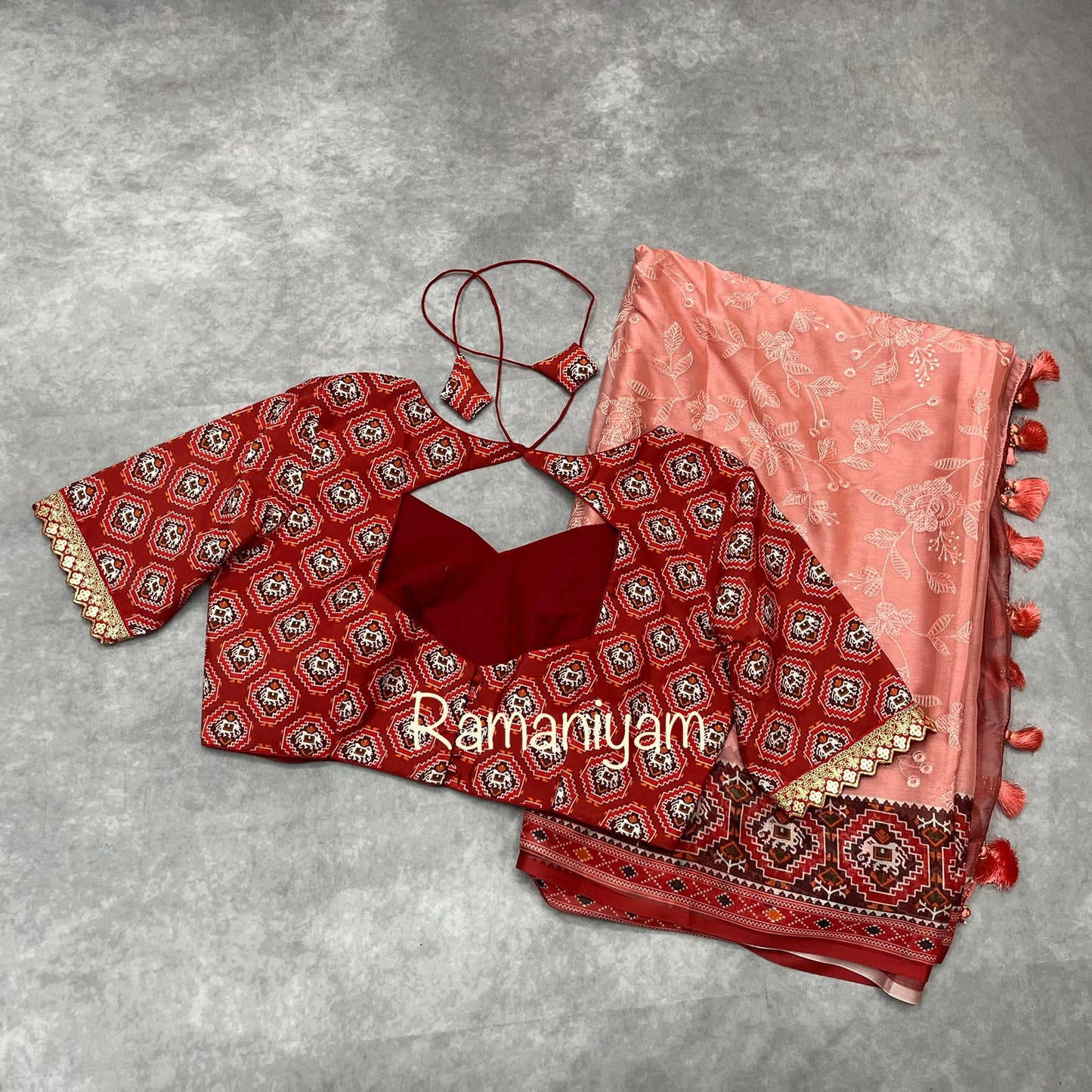 Patola Chikankari smooth georgette sarees