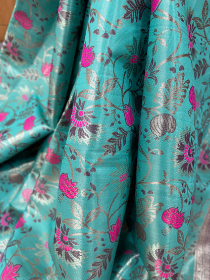 Kanchi Tissue saree with cutwork blouse