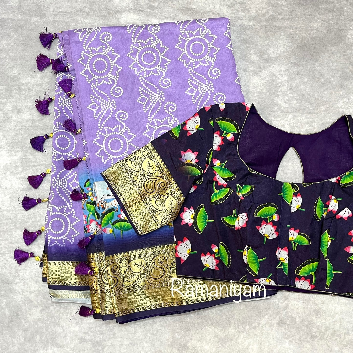SilkSplendor Pichwai Painted Saree