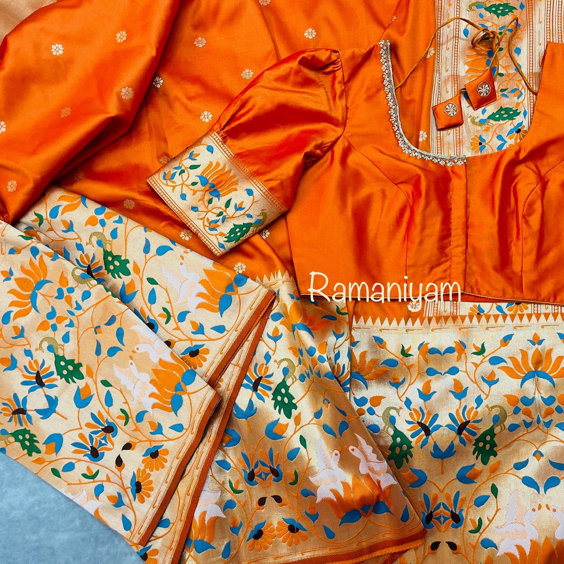 Banarasi Paithani Saree - Ramaniyam USA