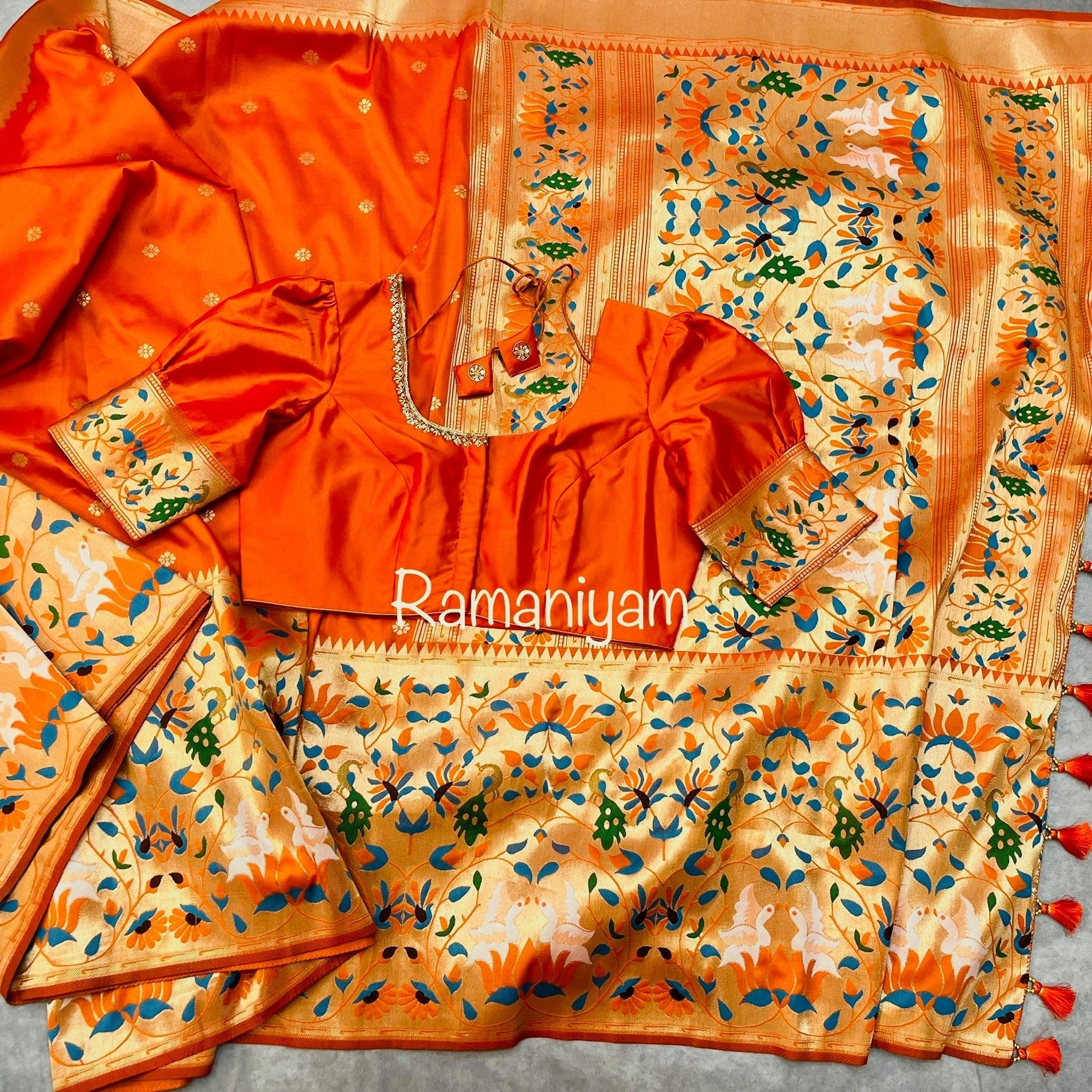 Banarasi Paithani Saree - Ramaniyam USA